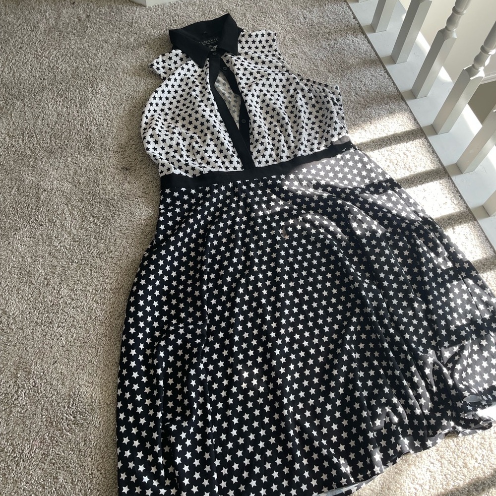 Black and white casual dress from ELOQUII